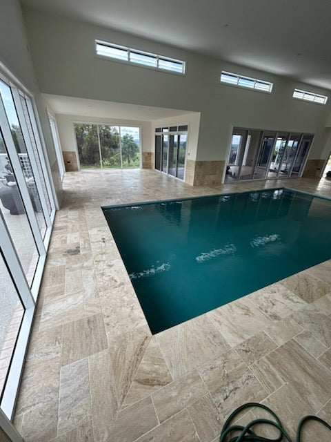 Tumbled Travertine Tile & Paver - Philadelphia