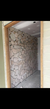 Natural Stone Wall Cladding Free Form - Loose Stone - White Coastal Cream Sandstone