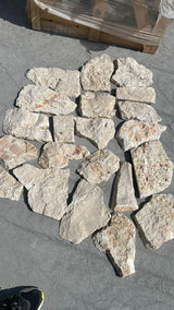 European Stone Wall Cladding Free Form Loose Stone - Travertine Classic