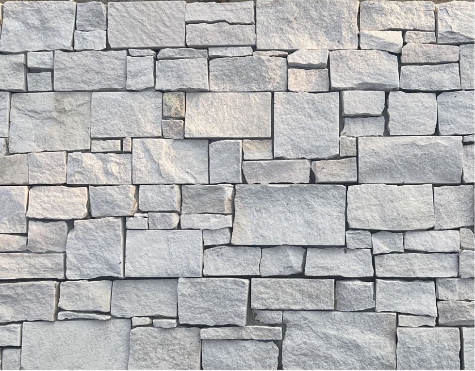 Natural Stone Wall Cladding Ledgestone - Sandstone White