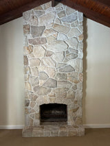 Natural Stone Wall Cladding Free Form - Loose Stone - White Beige Blend