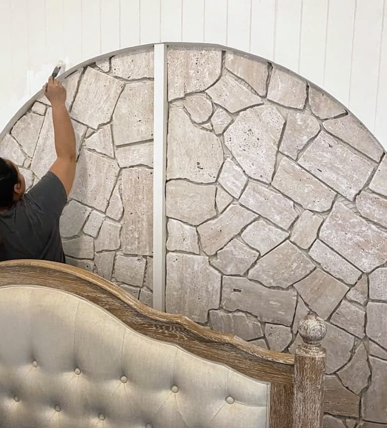 Classic Travertine Cream Crazy Paver Loose Stone Travertine