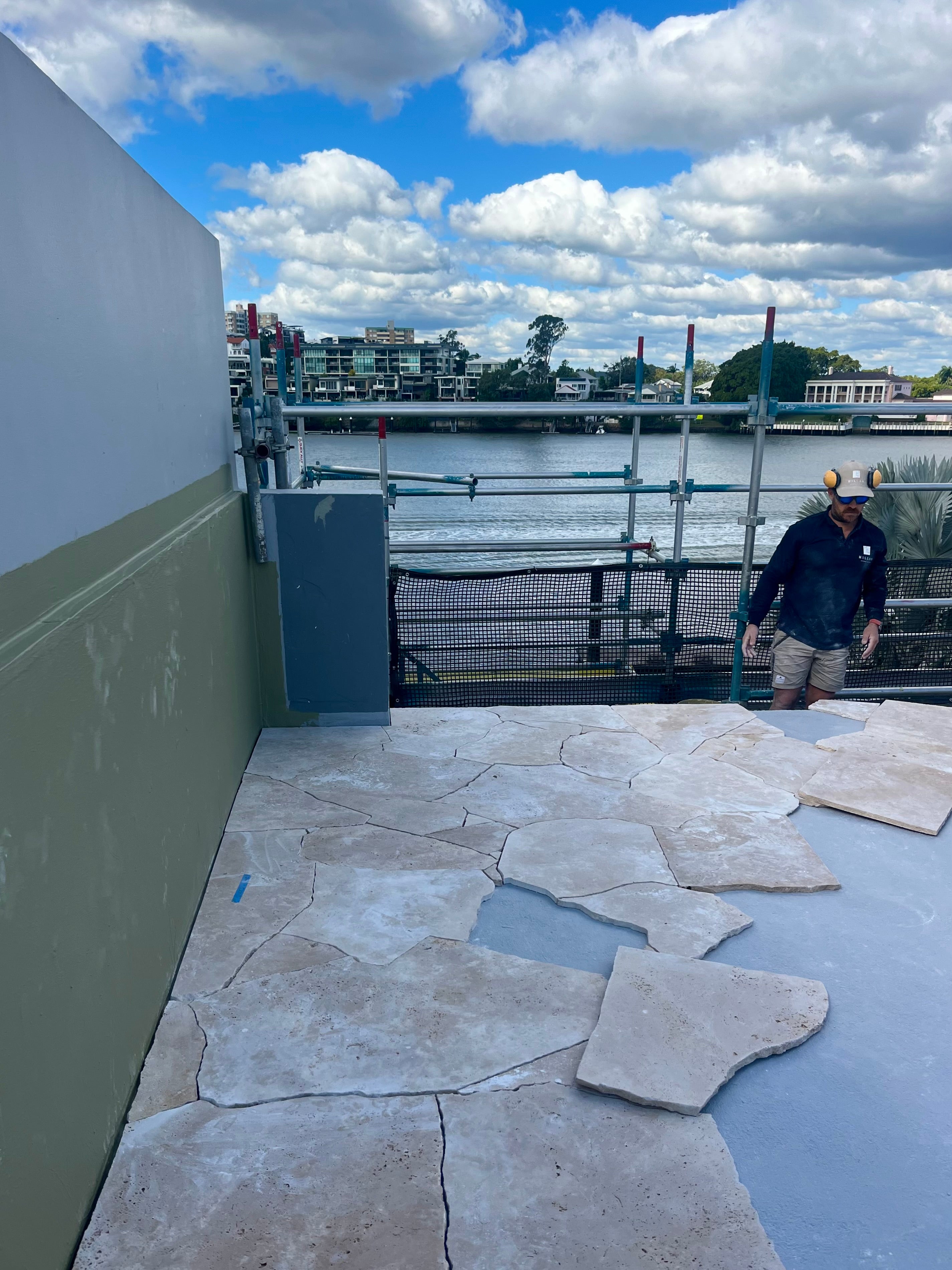 Classic Travertine Cream Crazy Paver Loose Stone Travertine