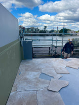 Classic Travertine Cream Crazy Paver Loose Stone Travertine