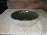 Handmade Natural Oval River Stone  Bathroom Basin  - RM 2310031
