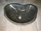 Handmade Natural Oval River Stone  Bathroom Basin  - RM 2310029