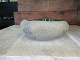 Handmade Natural Oval River Stone Bathroom Basin - RVM 2310044