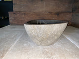Handmade Natural Oval River Stone  Bathroom Basin  - RM 2310044