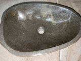 Handmade Natural Oval River Stone  Bathroom Basin  - RM 2310017