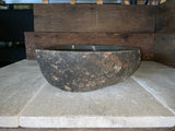 Handmade Natural Oval River Stone  Bathroom Basin  - RM 2310009