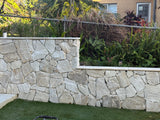 Natural Stone Wall Cladding Free Form - Loose Stone - White Beige Blend