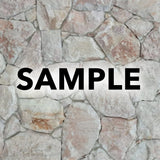 SAMPLE - Free Form Loose Stone Crazy Paver -  Rose