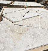 Classic Travertine Cream Crazy Paver Loose Stone Travertine
