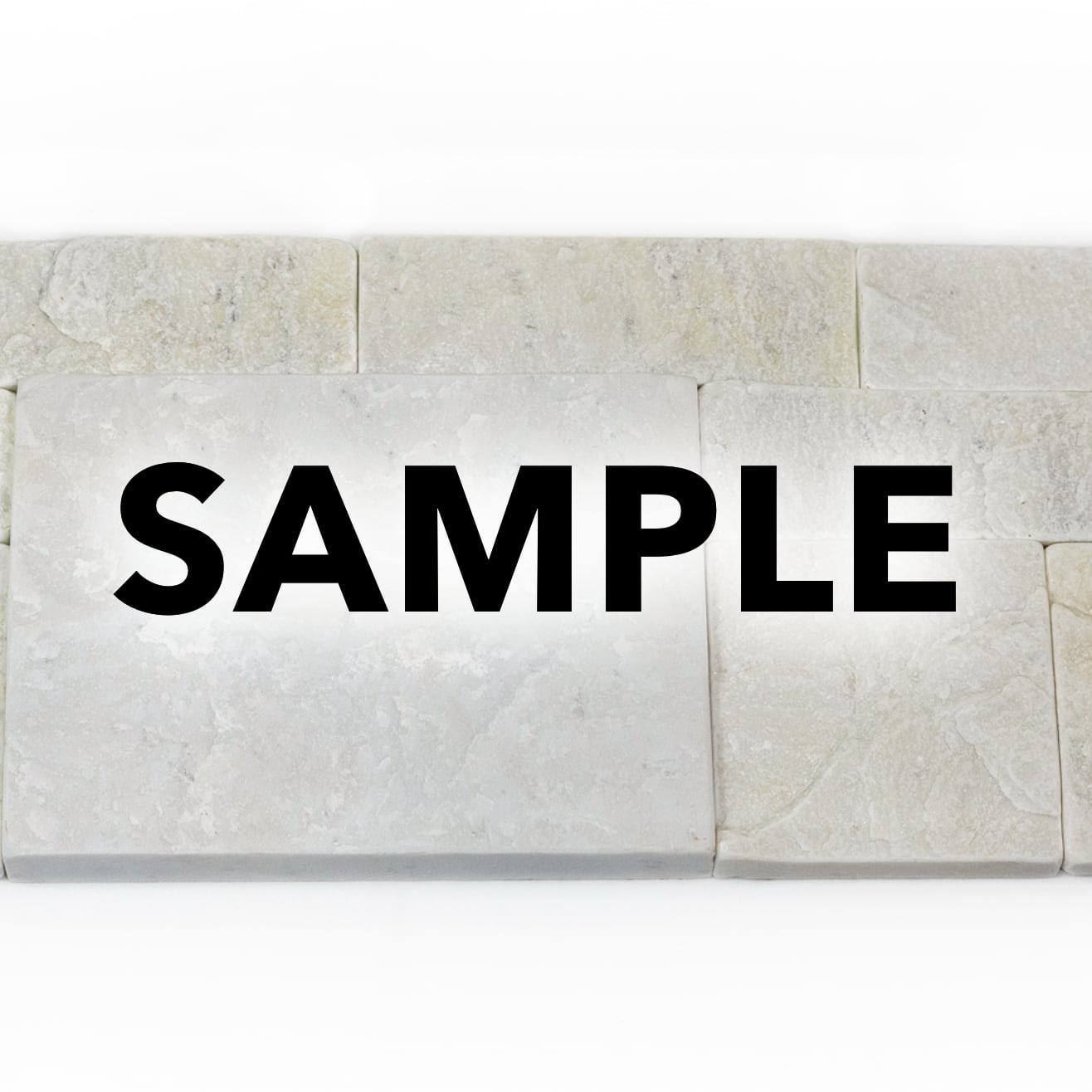 SAMPLE -  Stackstone - Tumbled Milky White Montage