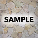 SAMPLE - Free Form Loose Stone - White Brown Mix Rustic Sandstone Random