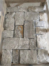 Natural Stone Wall Cladding Free Form - Loose Stone - Grey Limestone Castle Series