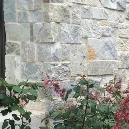 Natural Stone Wall Cladding Free Form - Loose Stone - Grey Limestone Castle Series