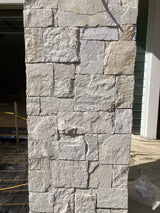 Natural Stone Wall Cladding Free Form - Loose Stone -  White Sandstone Castle Shape