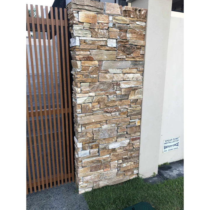 Natural Stone Wall Cladding Ledgestone - Urban Brown