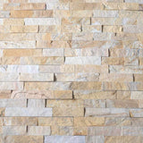 Natural Stacked Stone Wall Cladding Panels - Miami Sands