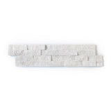 Natural Stacked Stone Wall Cladding Panels - Crystal White