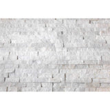 Natural Stacked Stone Wall Cladding Panels - Crystal White