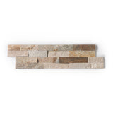 Natural Stacked Stone Wall Cladding Panels - Honey Oyster