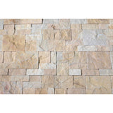 Natural Stacked Stone Wall Cladding Panels - Tumbled Miami Sands Montage