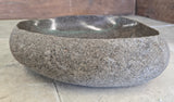 Handmade Natural Oval River Stone  Bathroom Basin  RVS 2409065