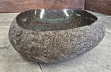 Handmade Natural Oval River Stone  Bathroom Basin  RVS 2409065