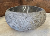 Handmade Natural Oval River Stone  Bathroom Basin  RS 2409081