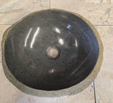 Handmade Natural Oval River Stone  Bathroom Basin  RVS 2409078