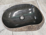 Handmade Natural Oval River Stone  Bathroom Basin  RVM 2409039