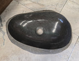 Handmade Natural Oval River Stone  Bathroom Basin  RVS 24090774