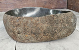 Handmade Natural Oval River Stone  Bathroom Basin  RVM 2409039