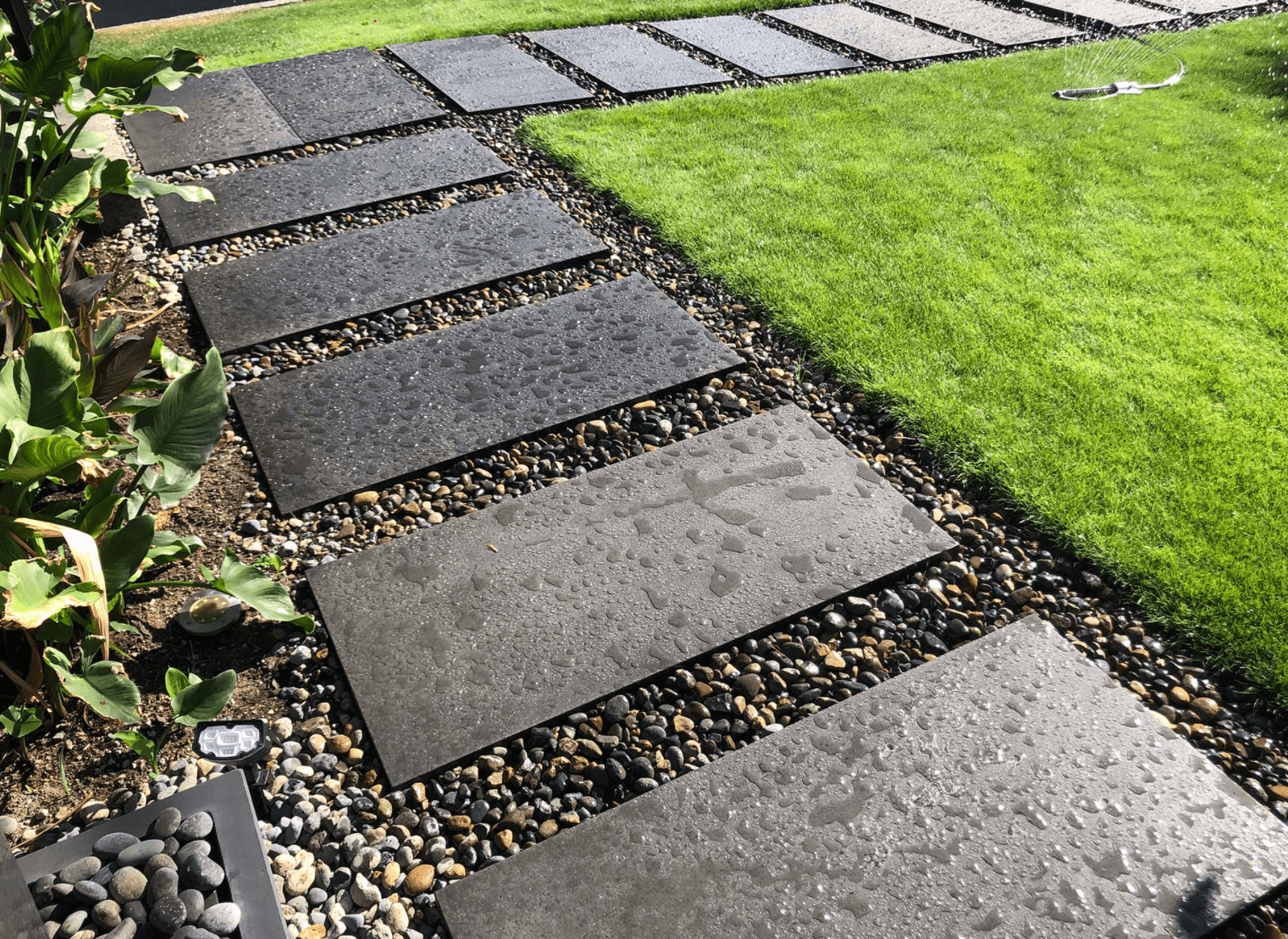 Basalt Paver - Flamed Surface Stone Basalt Natural Paver