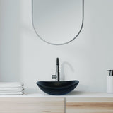 Oval Concrete Bathroom Vanity Wash Basin EF31 Stone and Rock