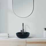 Round Concrete Bathroom Vanity Wash Basin EF930 Stone and Rock