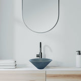 Round Concrete Bathroom Vanity Wash Basin EF10 Stone and Rock