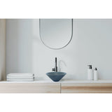 Round Concrete Bathroom Vanity Wash Basin EF10 Stone and Rock