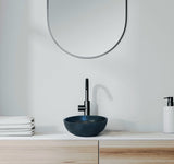 Round Concrete Bathroom Vanity Wash Basin EF19 Stone and Rock