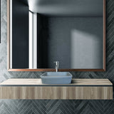 Rectangular Concrete Bathroom Vanity Wash Basin EF23 Stone and Rock