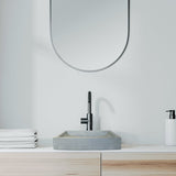 Rectangular Concrete Bathroom Vanity Wash Basin EF33 Stone and Rock