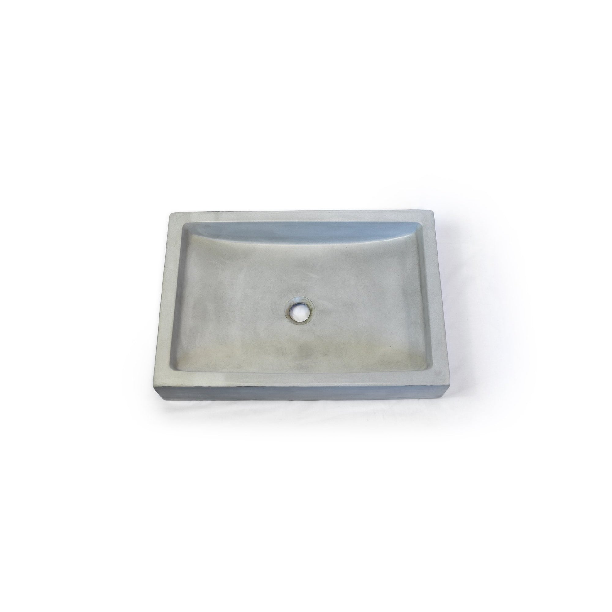 Rectangular Concrete Bathroom Vanity Wash Basin EF33 Stone and Rock