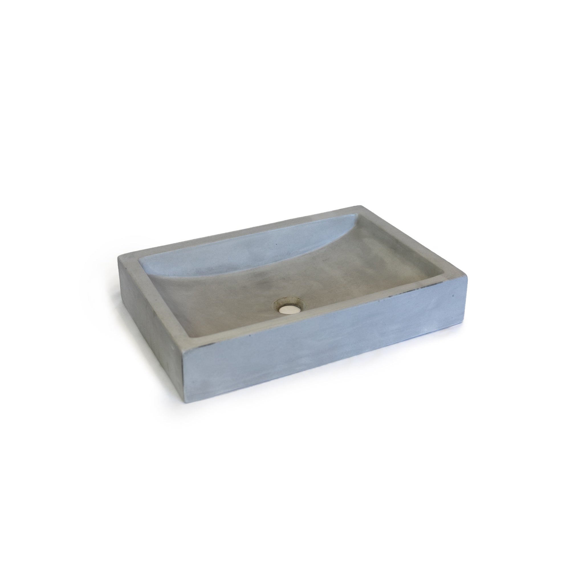 Rectangular Concrete Bathroom Vanity Wash Basin EF33 Stone and Rock