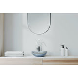 Oval Concrete Bathroom Vanity Wash Basin EF31 Stone and Rock