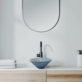 Round Concrete Bathroom Vanity Wash Basin EF10 Stone and Rock