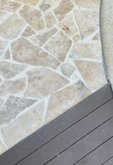 Classic Cream Crazy Paver Loose Stone Travertine Stone and Rock