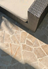 Classic Cream Crazy Paver Loose Stone Travertine Stone and Rock