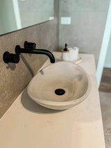 Oval Concrete Bathroom Vanity Wash Basin EF31 Stone and Rock